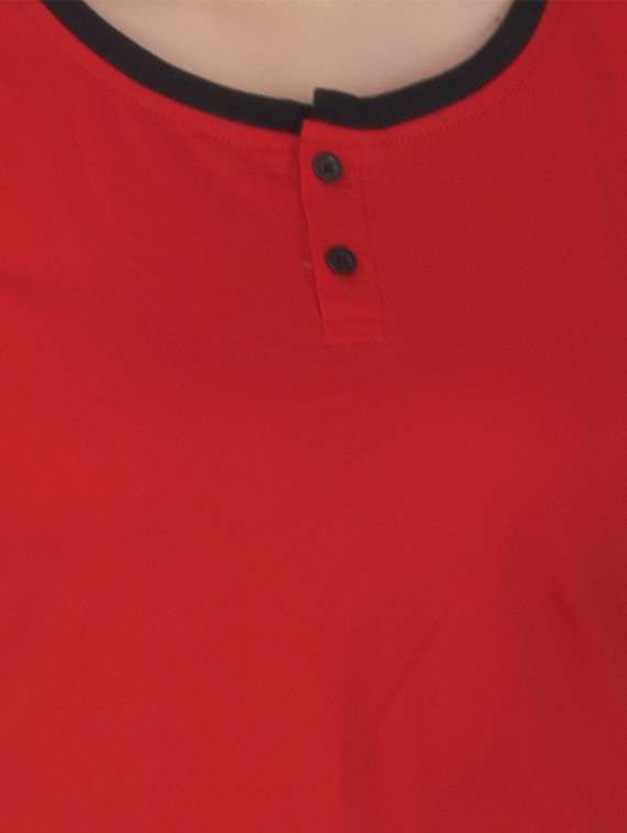 women solid round neck t-shirt - 20842230 -  Standard Image - 5