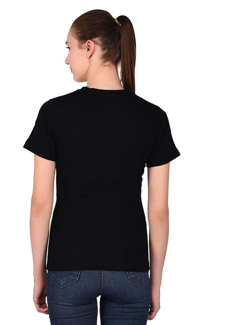 women color block round neck t-shirt - 20842241 -  Standard Image - 3