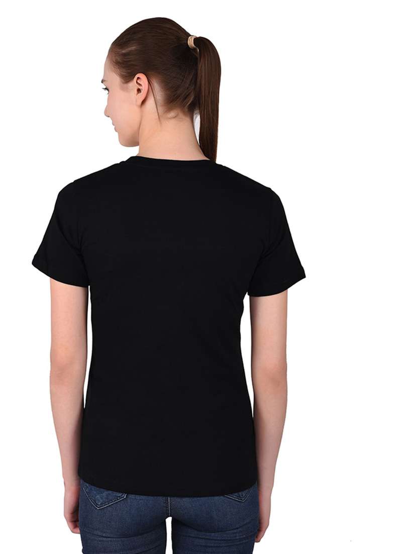 women color block round neck t-shirt - 20842246 -  Standard Image - 3