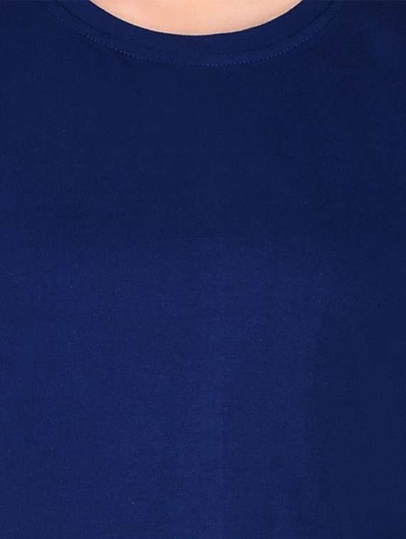 women solid round neck t-shirt - 20842255 -  Standard Image - 5