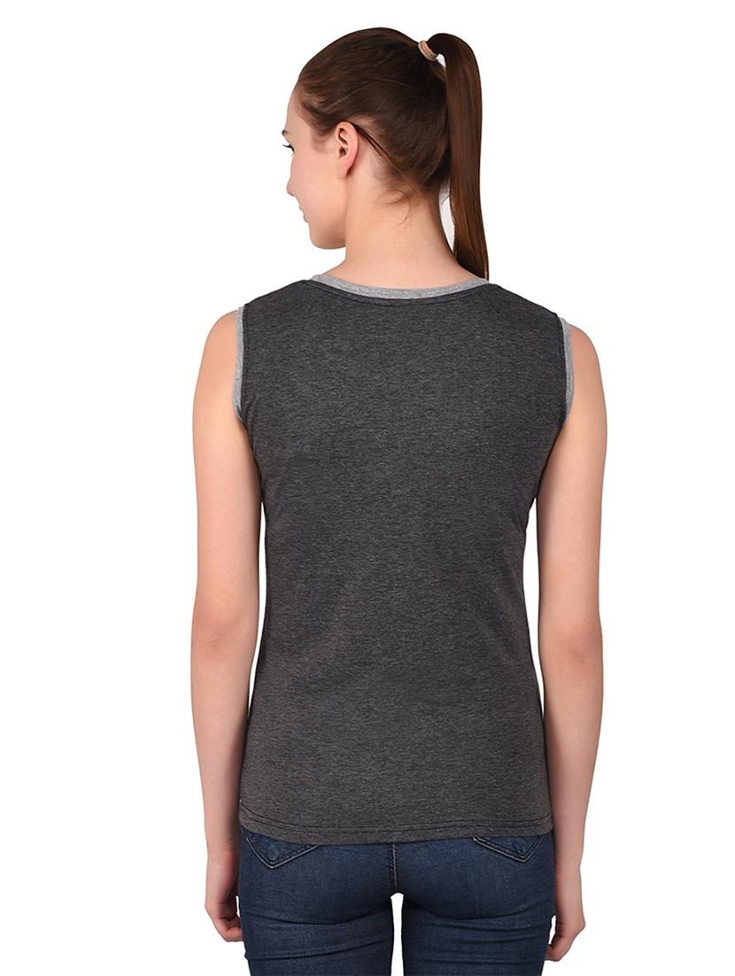 women solid round neck t-shirt - 20842256 - Standard Image - 3