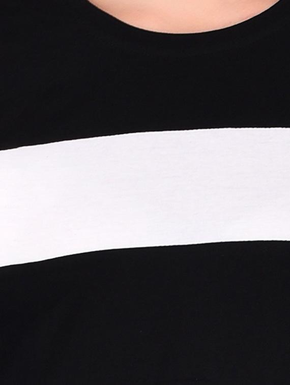 women color block round neck t-shirt - 20842261 - Standard Image - 5