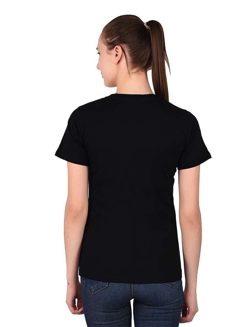 women color block round neck t-shirt - 20842262 -  Standard Image - 3