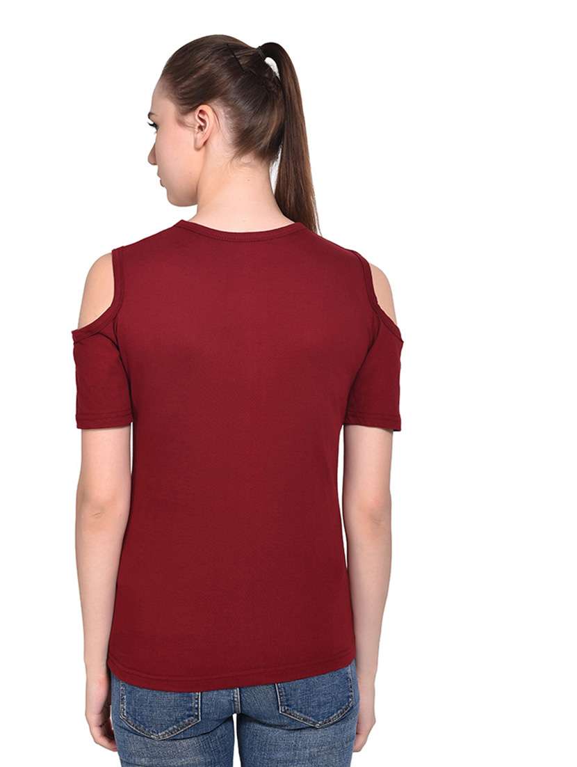 women color block round neck t-shirt - 20842263 -  Standard Image - 3