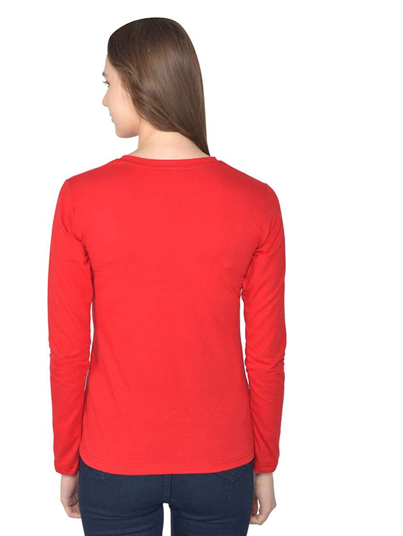 women color block round neck t-shirt - 20842267 -  Standard Image - 3