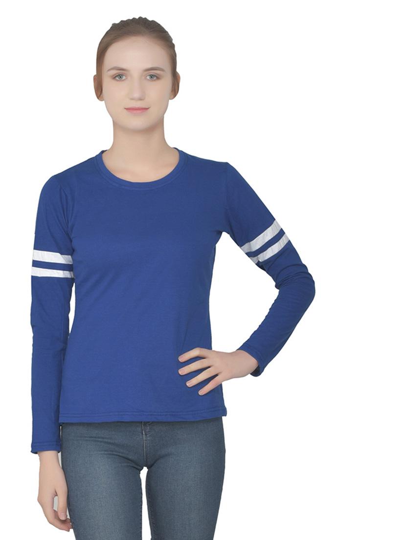 women solid round neck t-shirt - 20842280 -  Zoom Image - 0