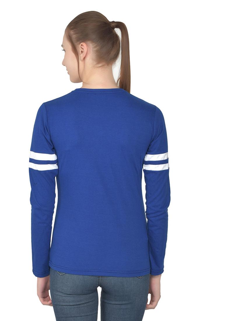 women solid round neck t-shirt - 20842280 - Standard Image - 3