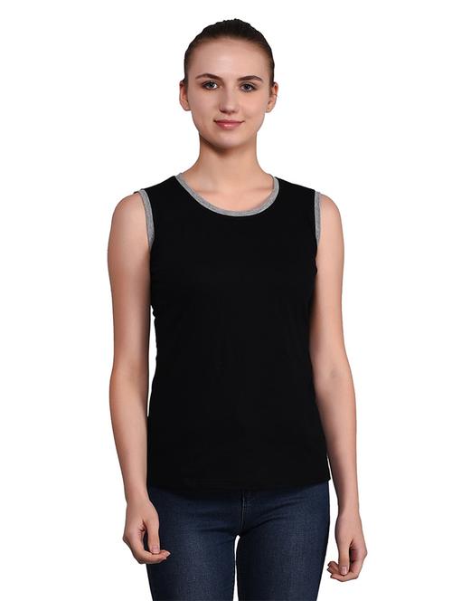 women solid round neck t-shirt - 20842281 - Standard Image - 0