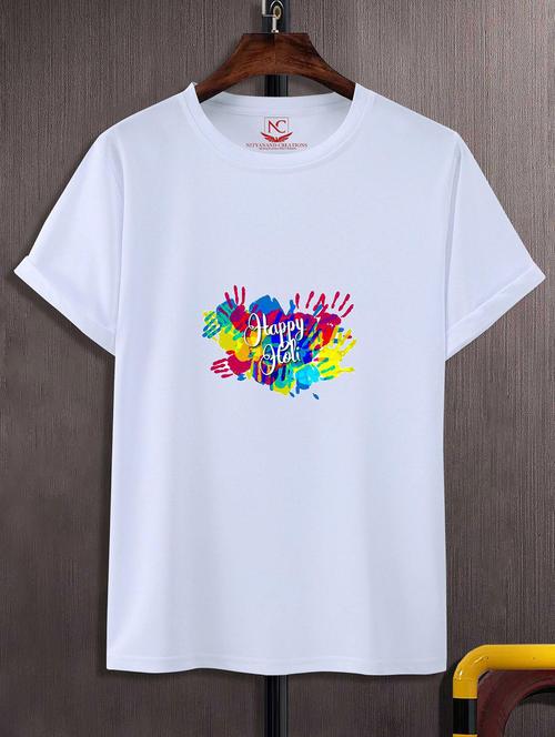 unisex graphic printed holi t-shirt - 20842305 - Standard Image - 0