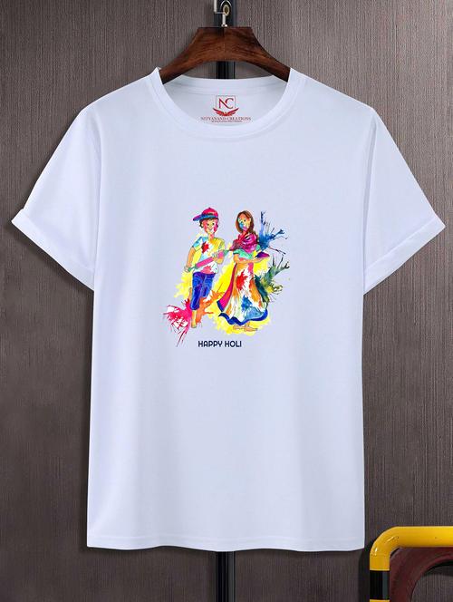 unisex graphic printed holi t-shirt - 20842324 - Standard Image - 0
