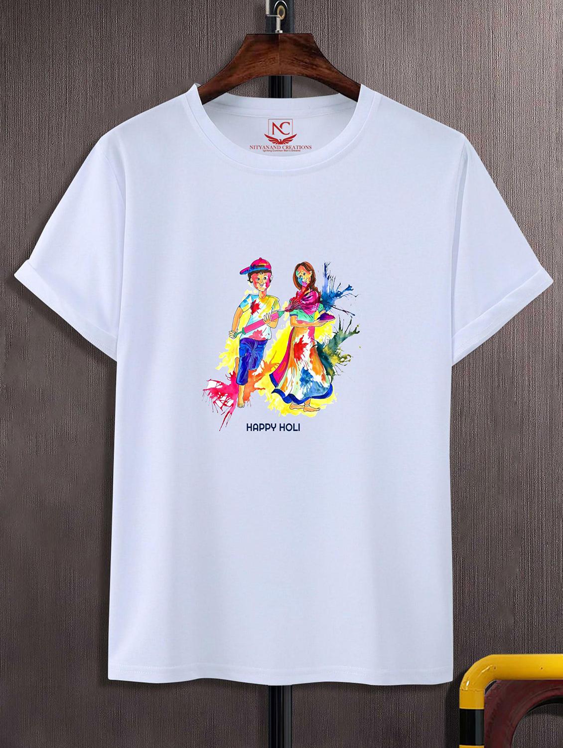 unisex graphic printed holi t-shirt - 20842324 - Zoom Image - 0