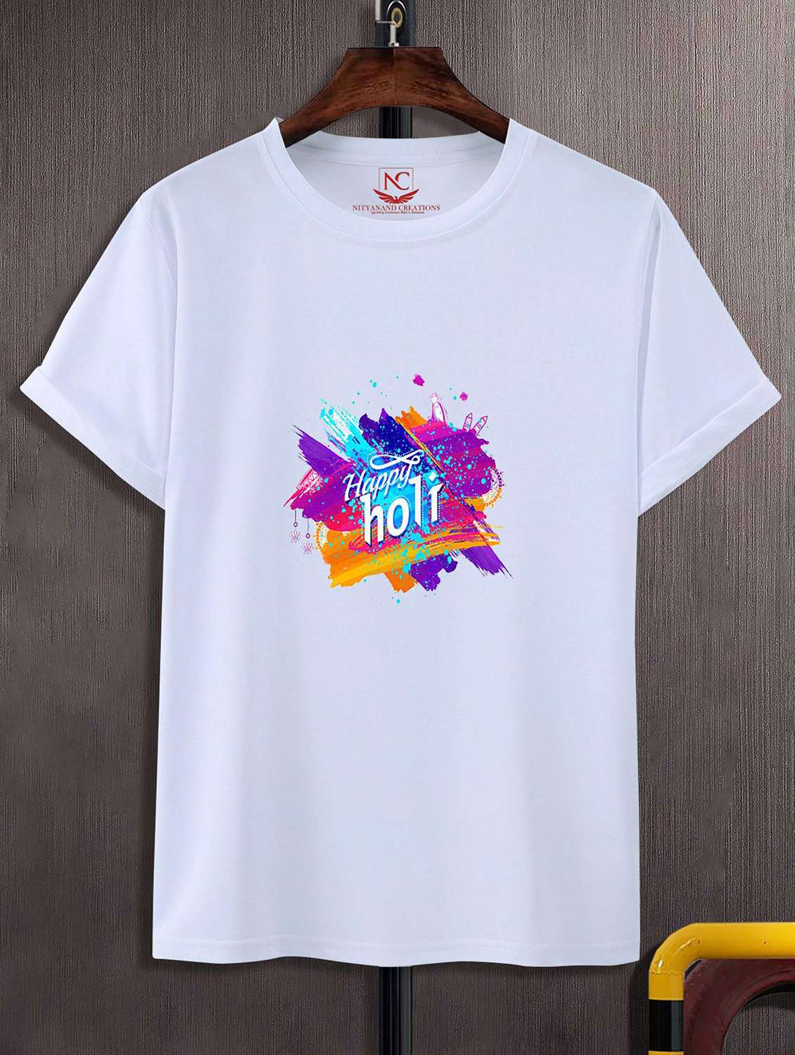 unisex white graphic printed t-shirt - 20842347 - Zoom Image - 0