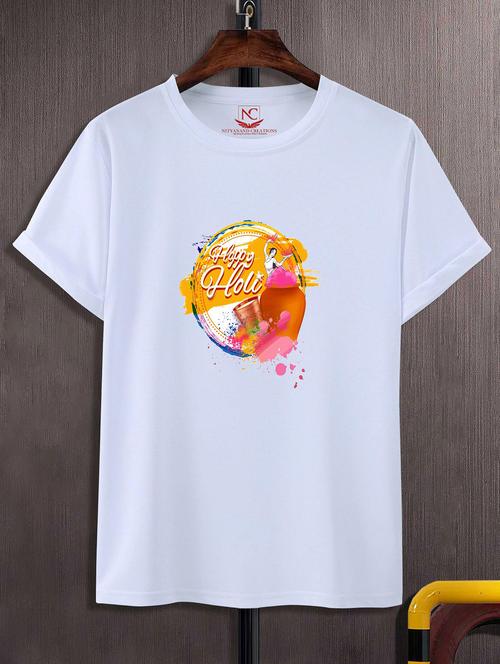 unisex graphic printed holi t-shirt - 20842353 - Standard Image - 0