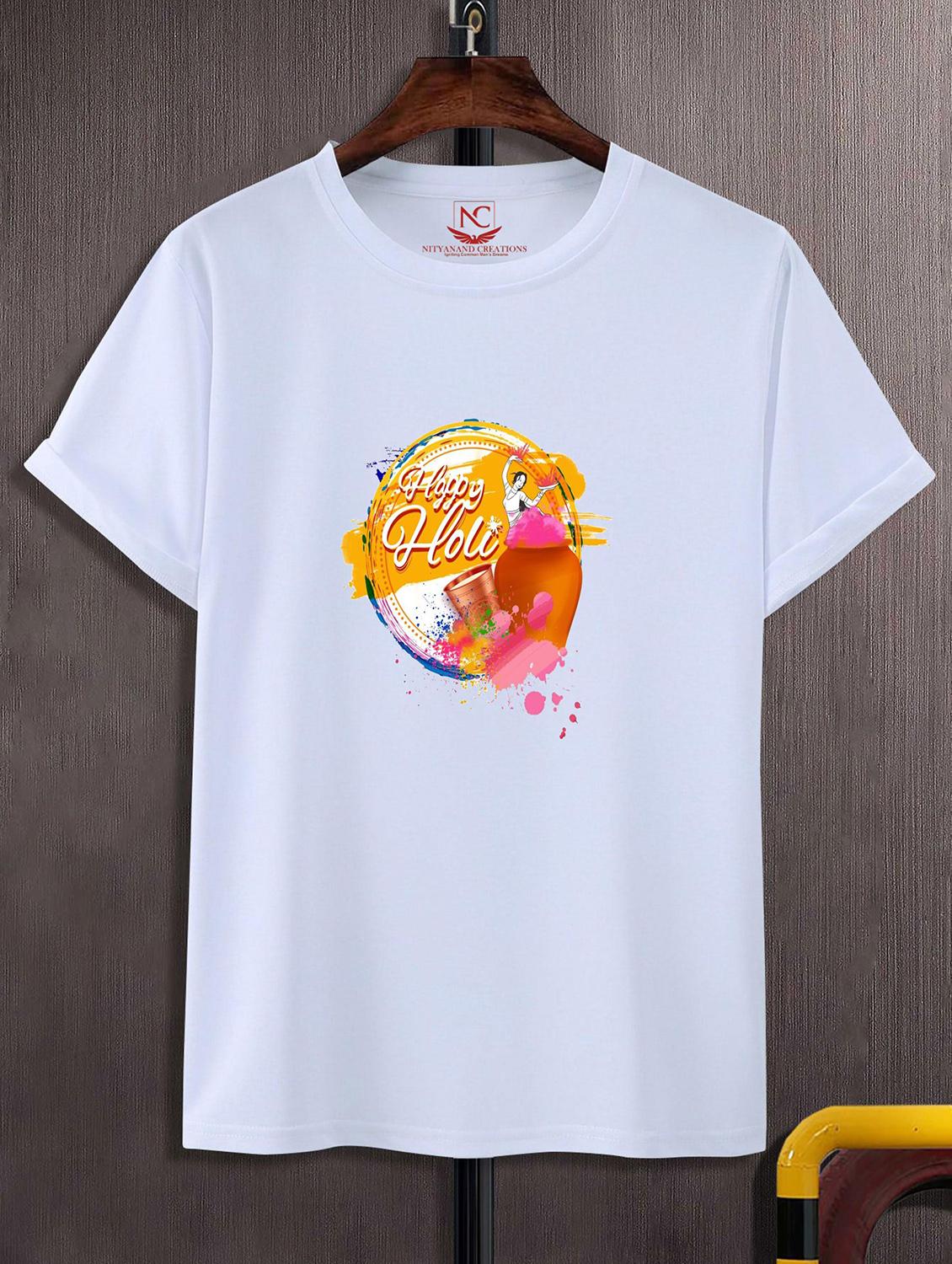 unisex graphic printed holi t-shirt - 20842353 - Zoom Image - 0