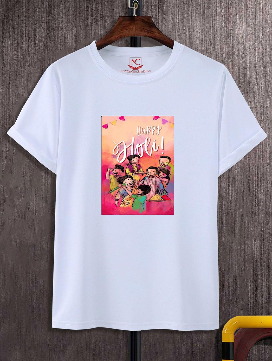 unisex graphic printed holi t-shirt - 20842380 - Zoom Image - 0