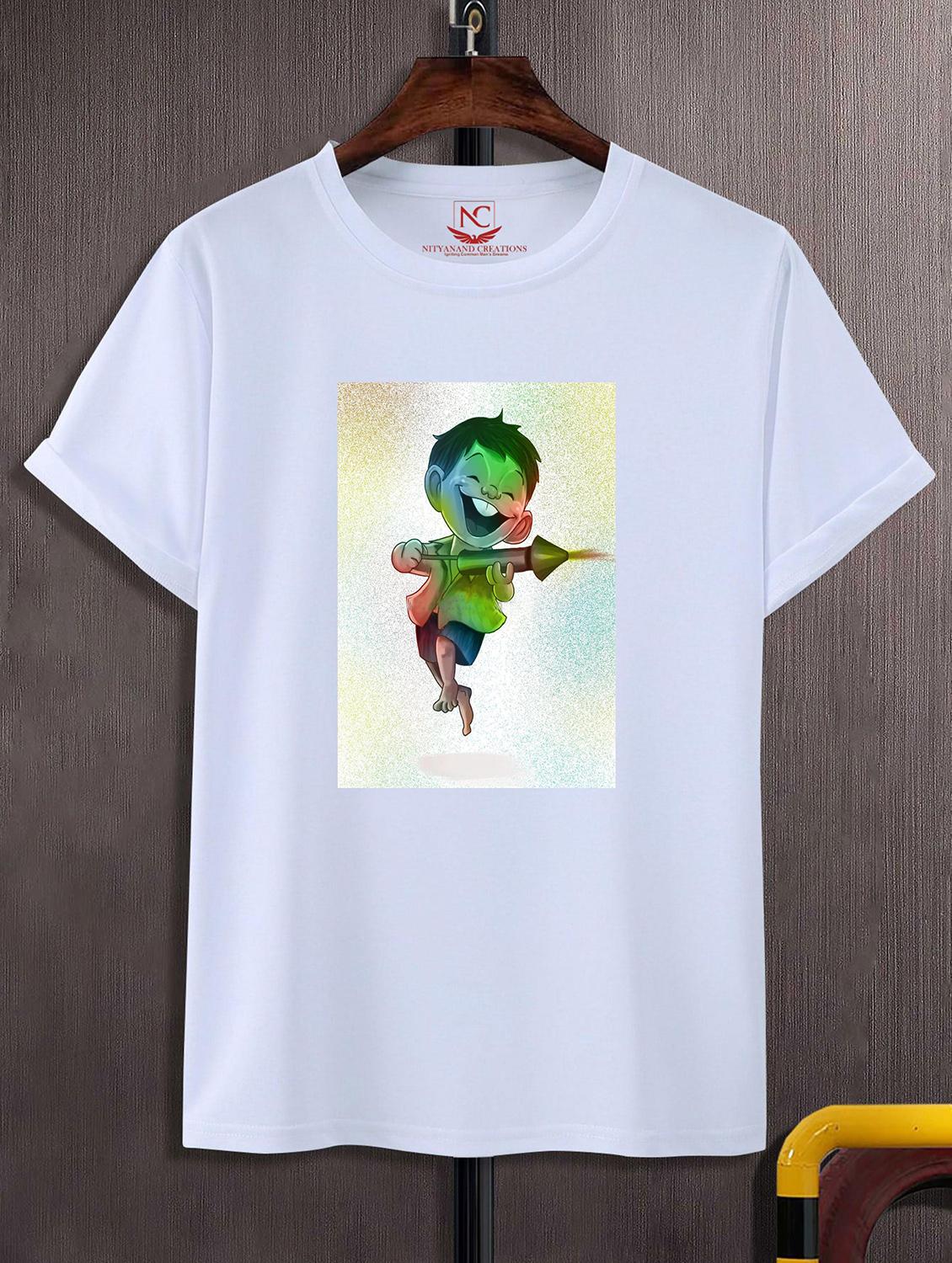unisex graphic printed holi t-shirt - 20842385 -  Zoom Image - 0