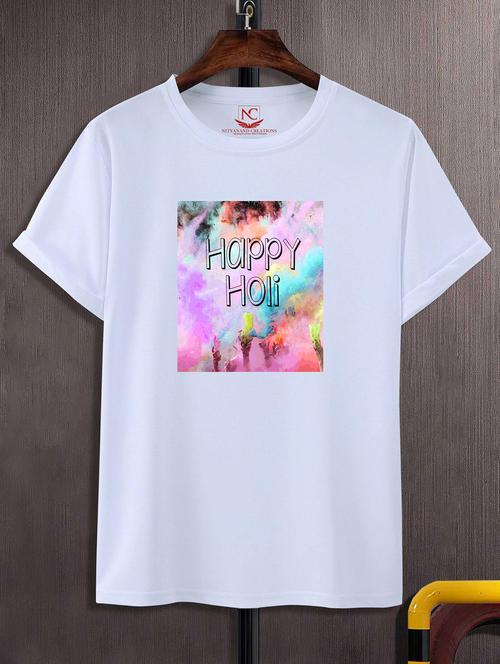 unisex graphic printed holi t-shirt - 20842386 -  Standard Image - 0