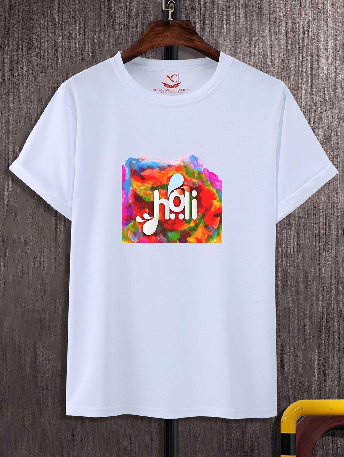 unisex graphic printed holi t-shirt - 20842401 -  Zoom Image - 0