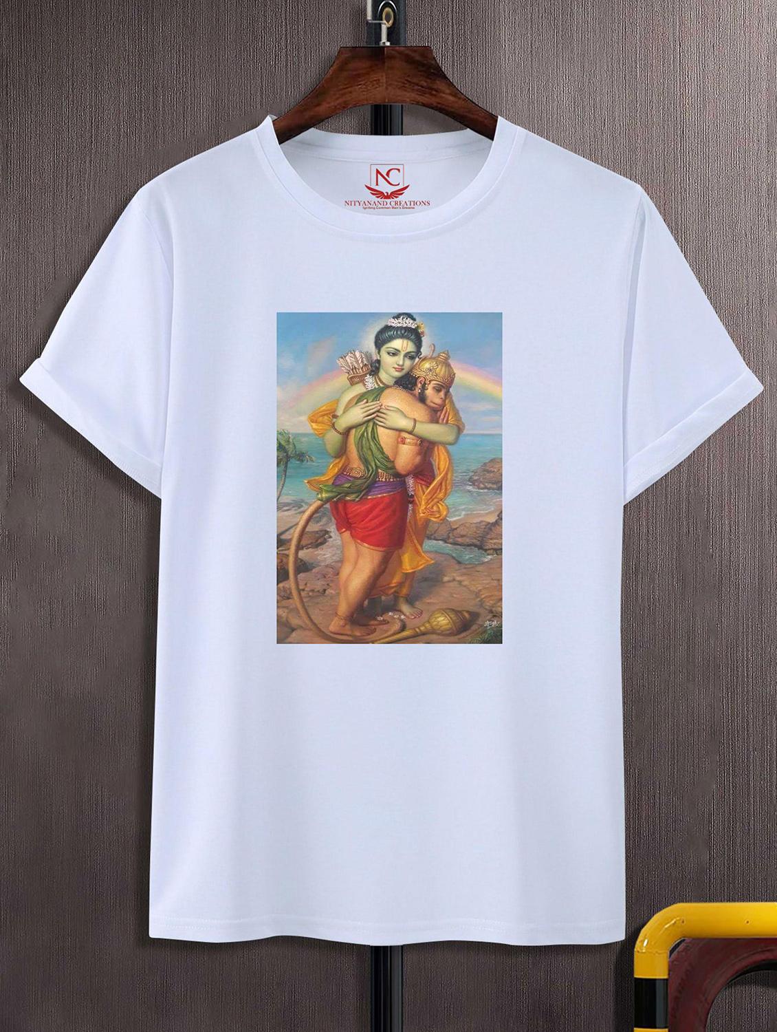 unisex white graphic printed t-shirt - 20842416 - Zoom Image - 0