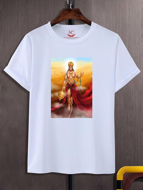 unisex white graphic printed t-shirt - 20842439 -  Standard Image - 0