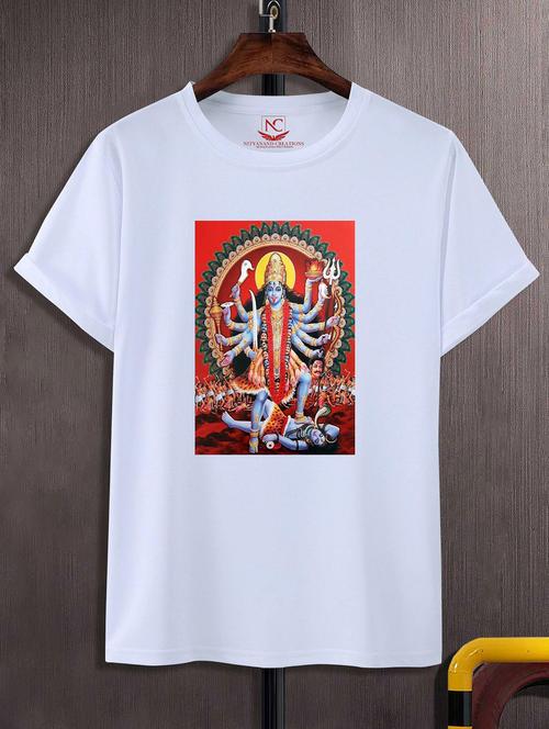 unisex white graphic printed t-shirt - 20842445 - Standard Image - 0