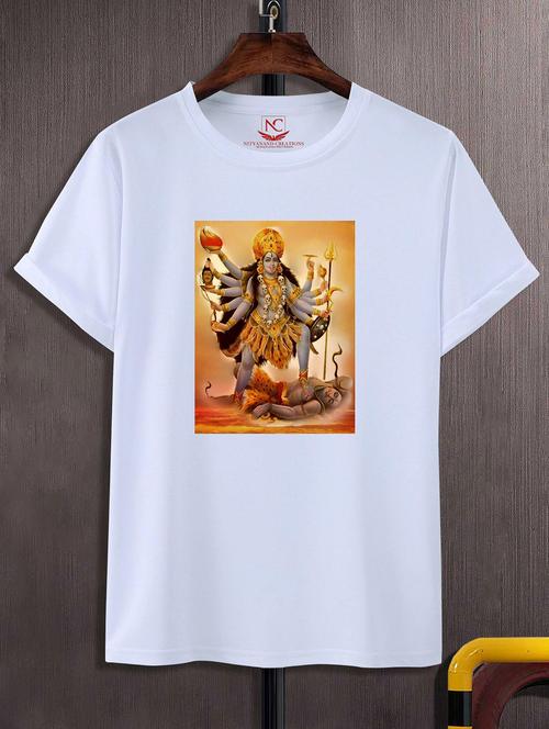 unisex white graphic printed t-shirt - 20842457 -  Standard Image - 0