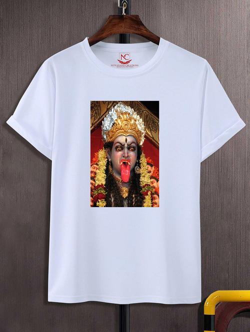 unisex white graphic printed t-shirt - 20842458 -  Standard Image - 0