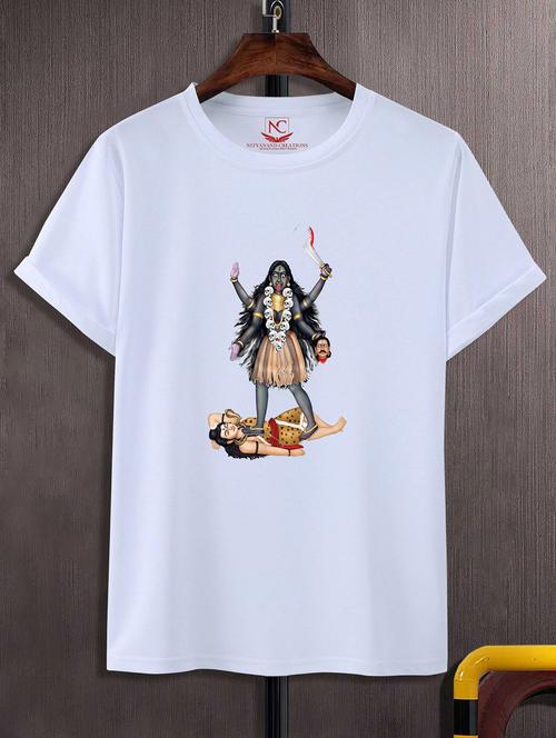 unisex white graphic printed t-shirt - 20842464 - Standard Image - 0