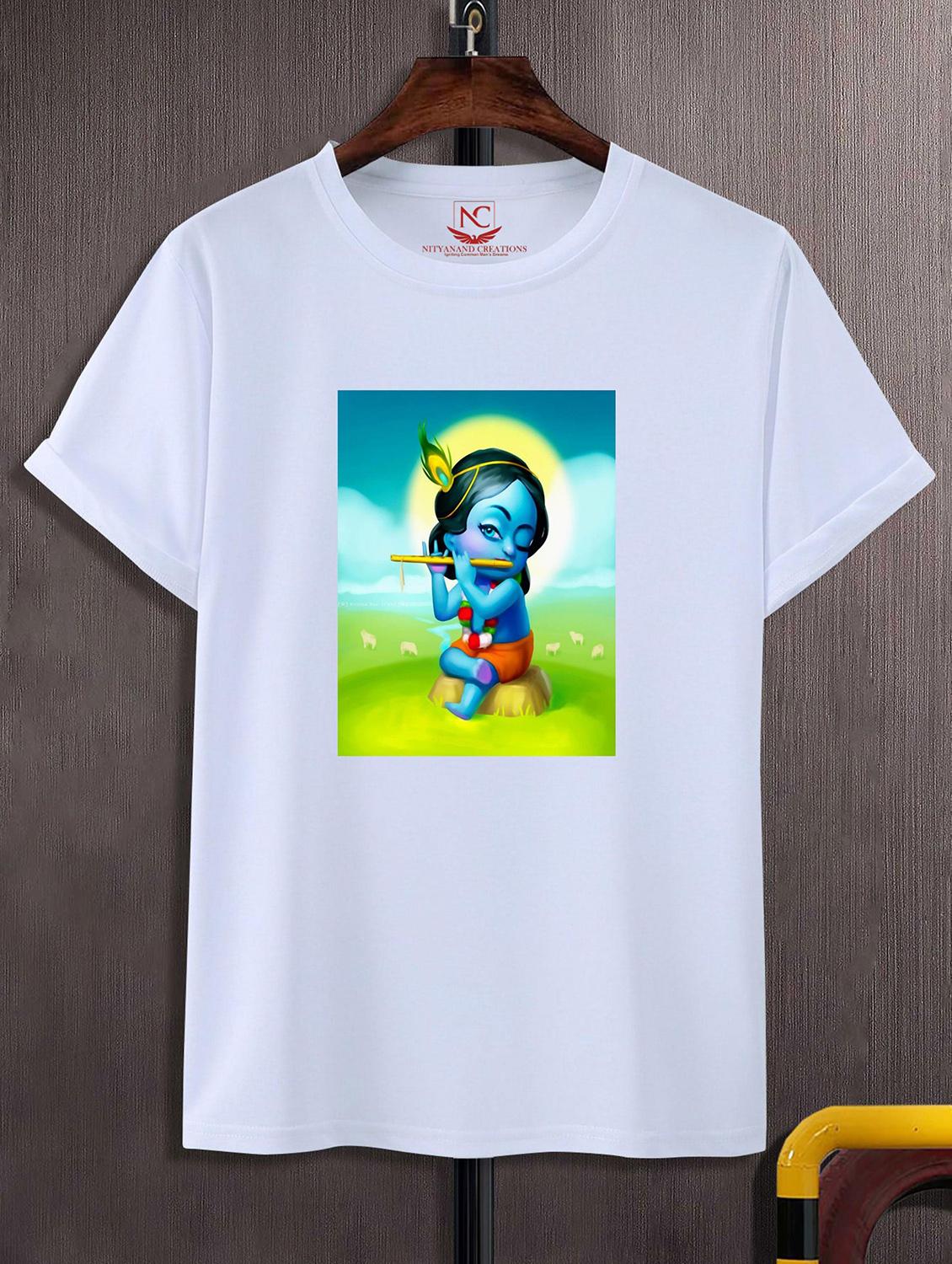 unisex white graphic printed t-shirt - 20842468 - Zoom Image - 0
