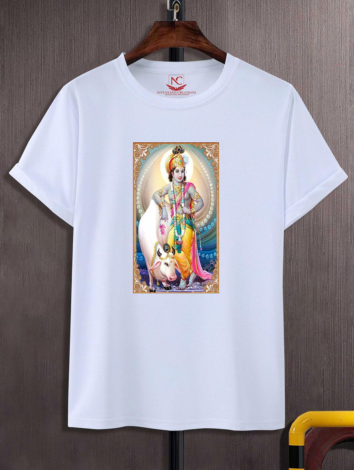 unisex white graphic printed t-shirt - 20842476 -  Zoom Image - 0