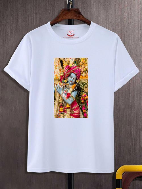 unisex white graphic printed t-shirt - 20842487 -  Standard Image - 0