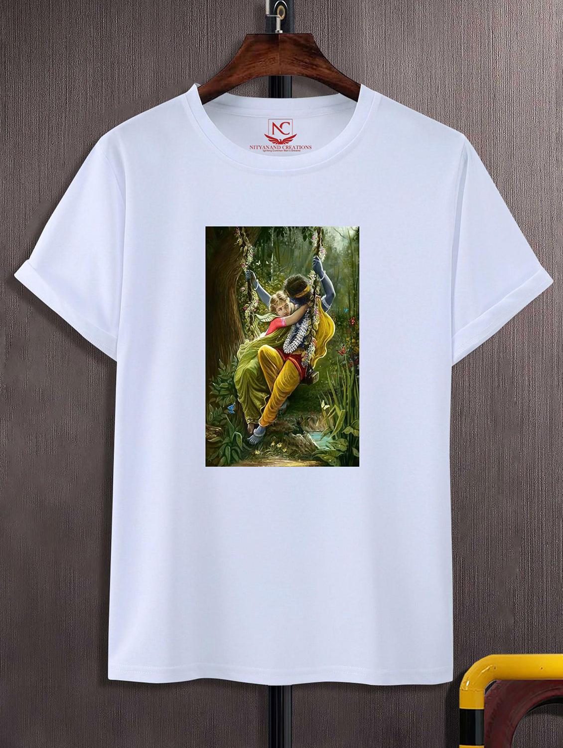 unisex white graphic printed t-shirt - 20842489 - Zoom Image - 0