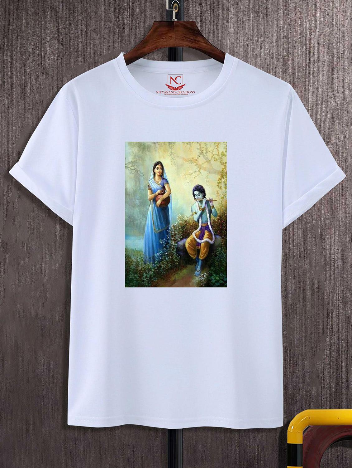 unisex white graphic printed t-shirt - 20842490 -  Zoom Image - 0