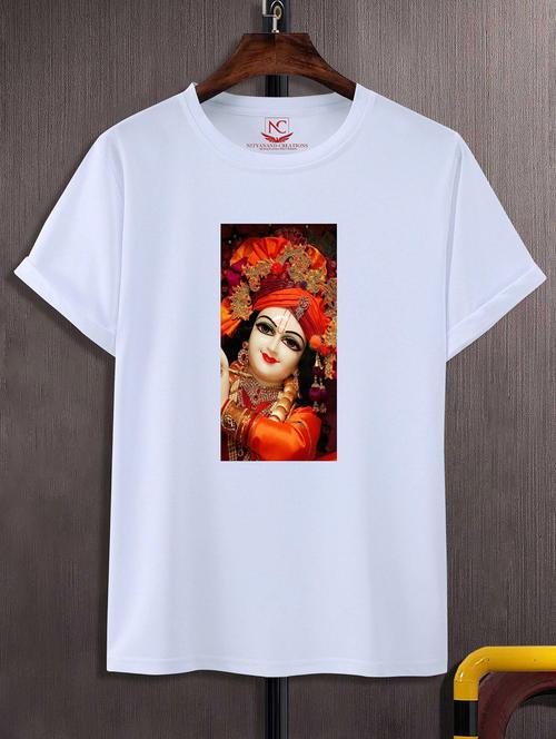 unisex white graphic printed t-shirt - 20842498 -  Standard Image - 0