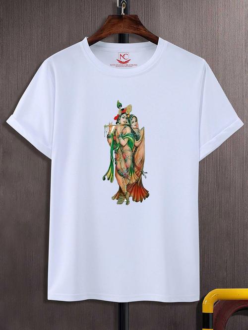 unisex white graphic printed t-shirt - 20842500 -  Standard Image - 0