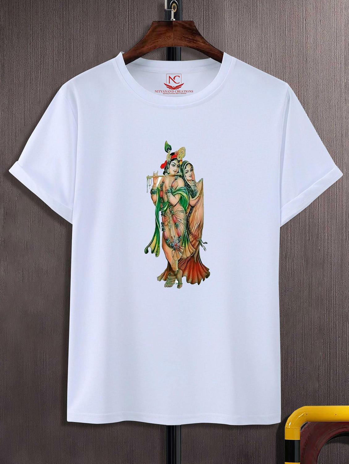 unisex white graphic printed t-shirt - 20842500 -  Zoom Image - 0