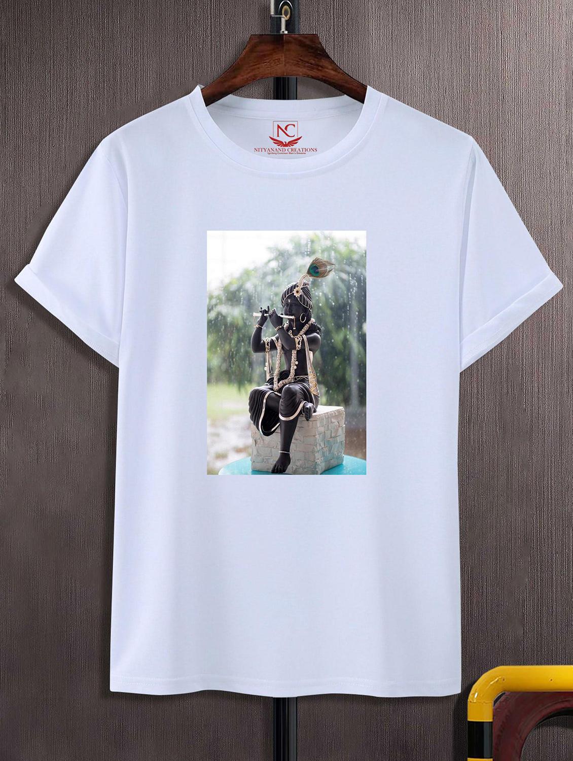 unisex white graphic printed t-shirt - 20842501 -  Zoom Image - 0