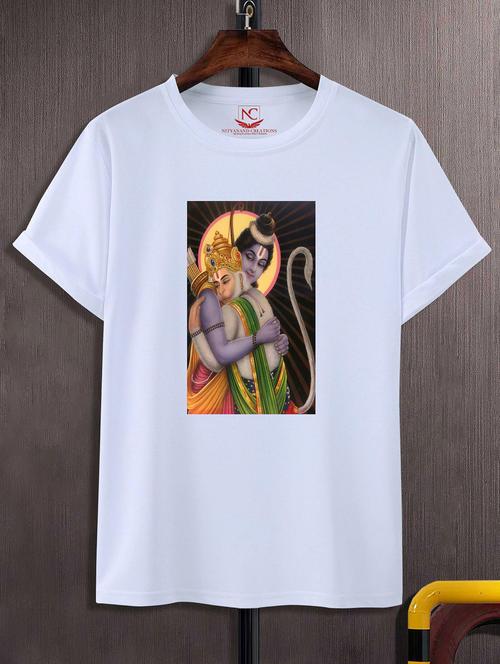 unisex white graphic printed t-shirt - 20842512 - Standard Image - 0