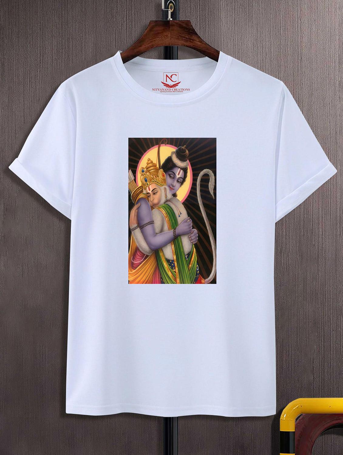 unisex white graphic printed t-shirt - 20842512 - Zoom Image - 0