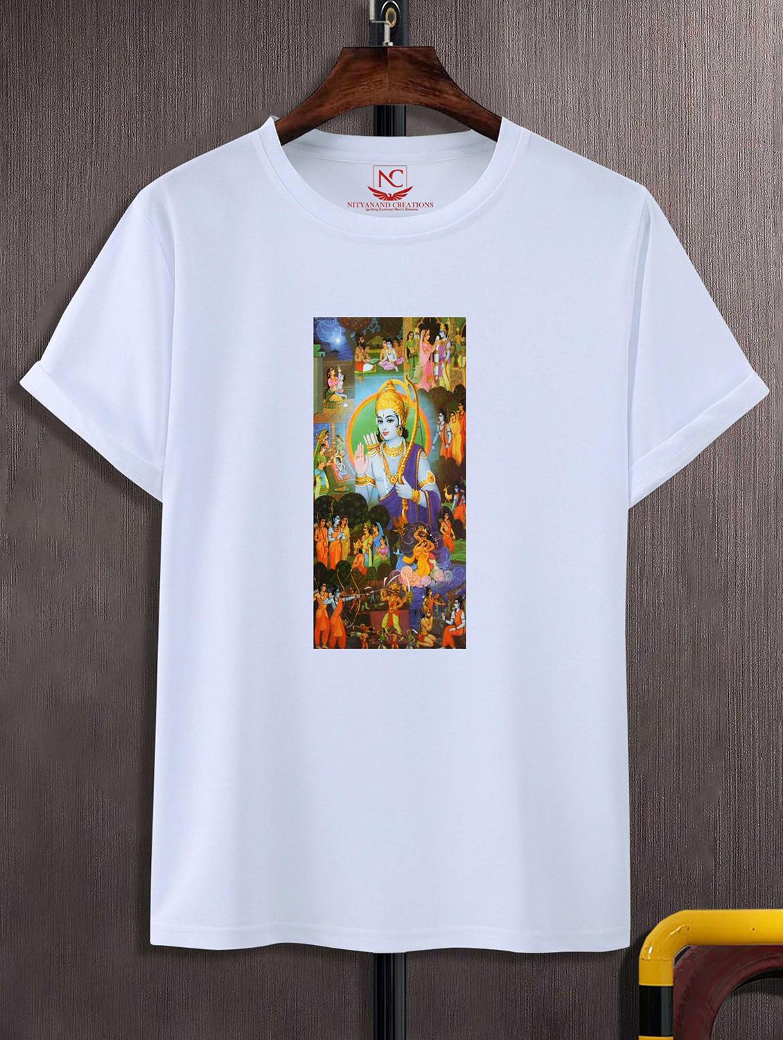 unisex white graphic printed t-shirt - 20842520 - Zoom Image - 0