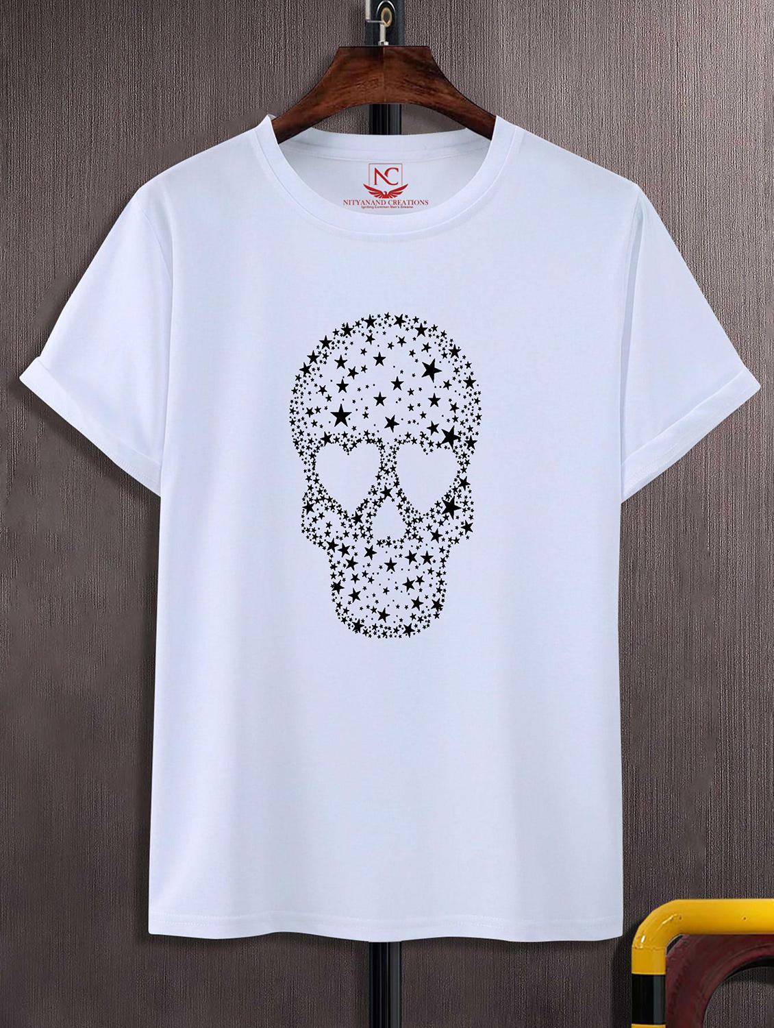 unisex white graphic printed t-shirt - 20842530 - Zoom Image - 0