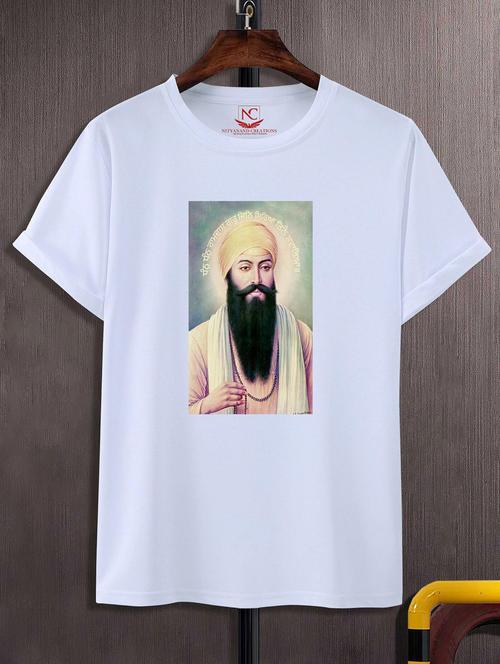 unisex white graphic printed t-shirt - 20842536 -  Standard Image - 0