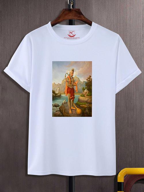 unisex white graphic printed t-shirt - 20842542 - Standard Image - 0
