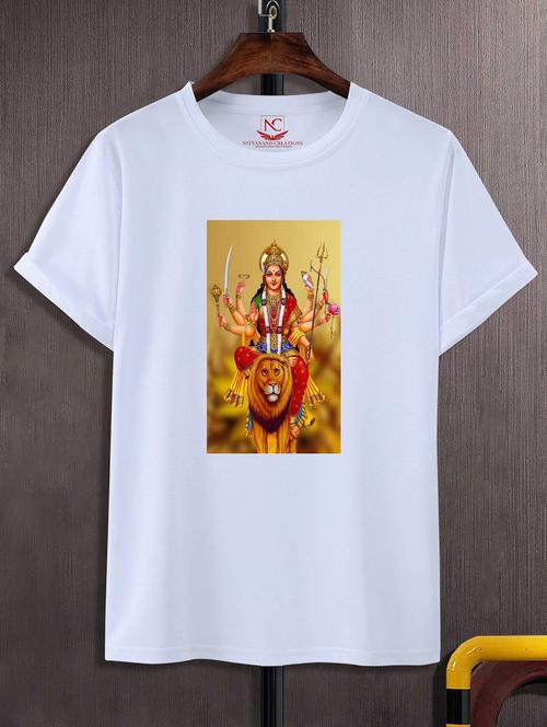 unisex white graphic printed t-shirt - 20842573 - Standard Image - 0