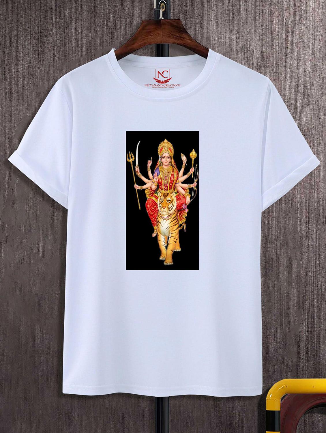 unisex white graphic printed t-shirt - 20842575 -  Zoom Image - 0