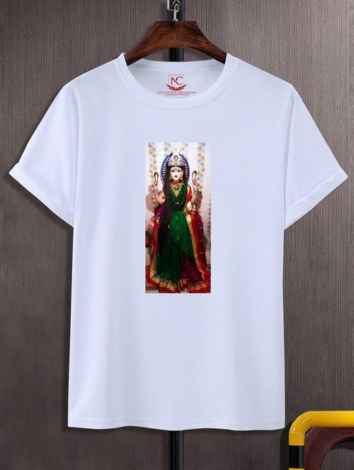 unisex white graphic printed t-shirt - 20842584 - Standard Image - 0