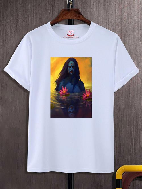 unisex white graphic printed t-shirt - 20842606 -  Standard Image - 0