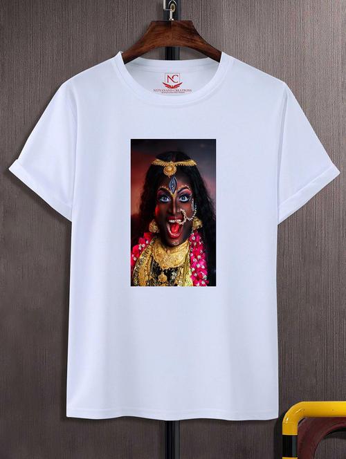 unisex white graphic printed t-shirt - 20842612 - Standard Image - 0