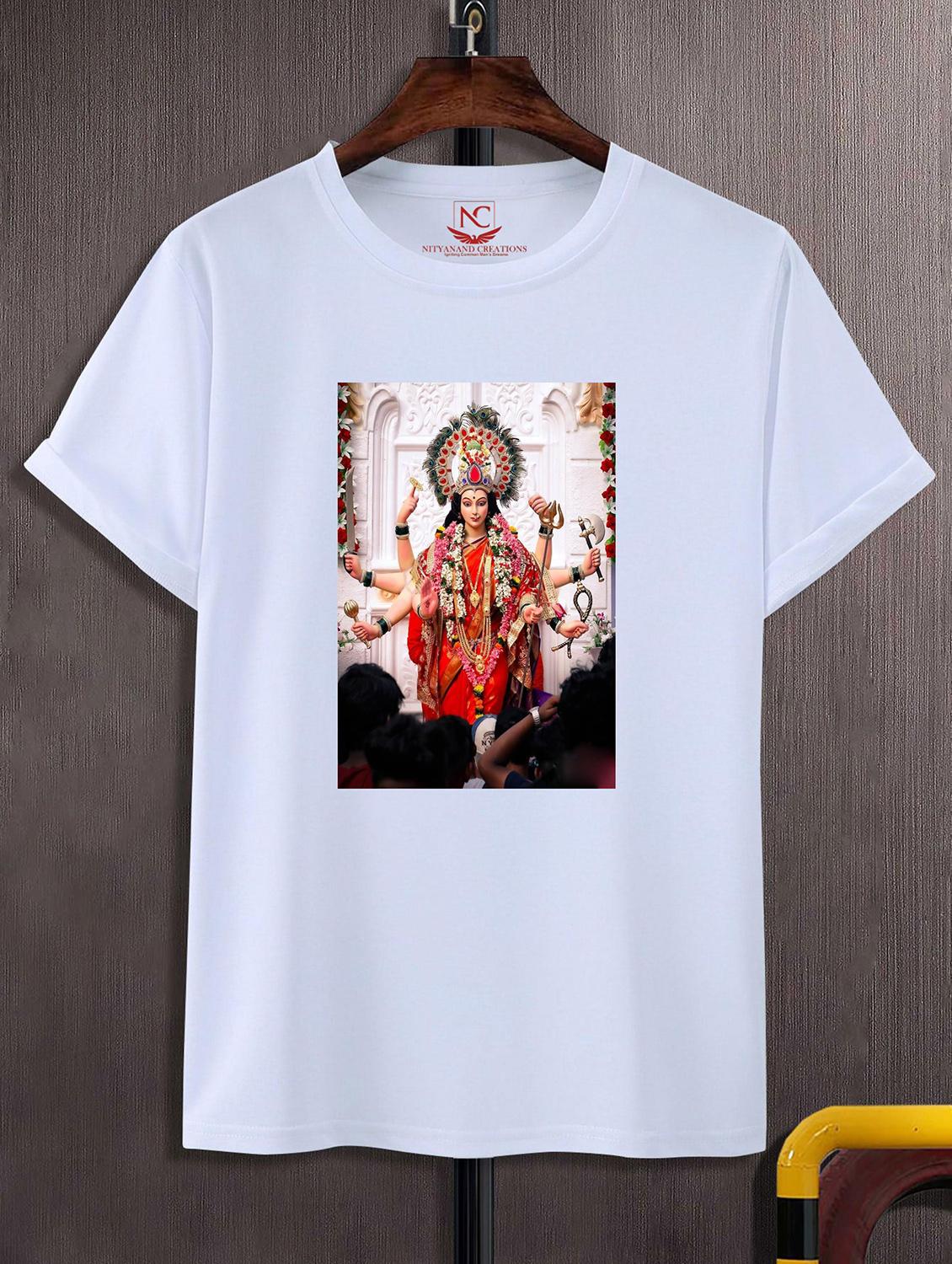 unisex white graphic printed t-shirt - 20842615 -  Zoom Image - 0