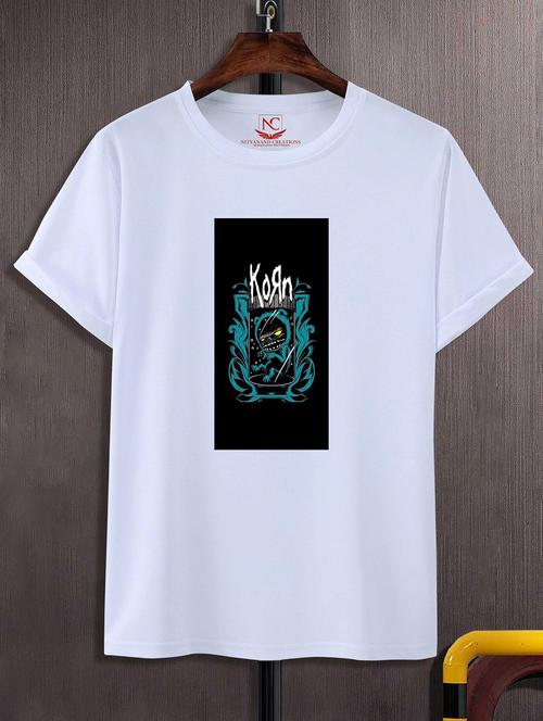 unisex white graphic printed t-shirt - 20842661 -  Standard Image - 0